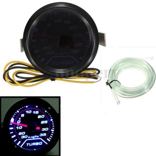 1pcs 52mm 2″ digital led turbo boost meter pressure gauge smoke face tint 35 psi