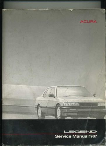 1987 acura legend service manual ...shop manual