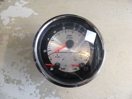 5&#034; faria tachometer with fuel gauge and voltmeter for boat outboard