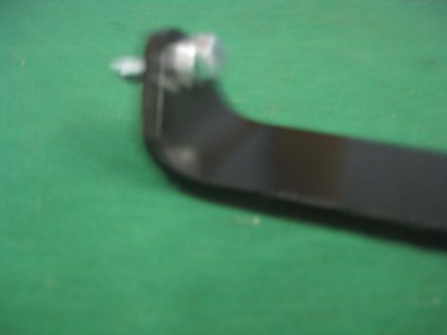 Corvette headlight stop bracket 1968-1982 new, left, with stop bolt/lock nut.