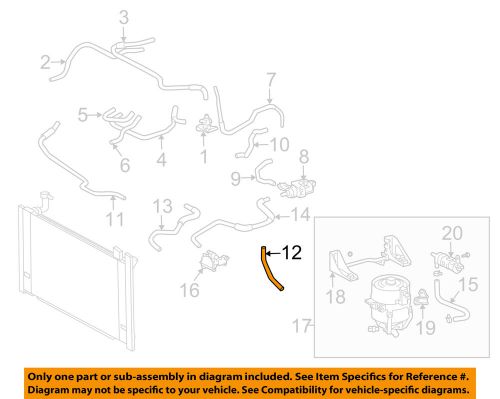 Toyota oem 04-09 prius 1.5l-l4 radiator-by-pass hose 1626421050