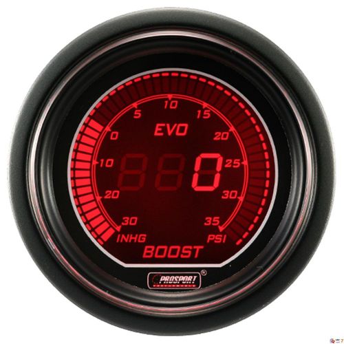 Prosport 52mm evo series digital red / blue led boost gauge psi