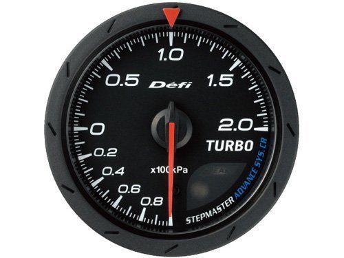 Defi df08602 advance cr gauge black face turbo boost 60mm