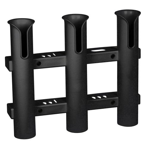 C.e. smith tournament 3 rod rack - black -55111a