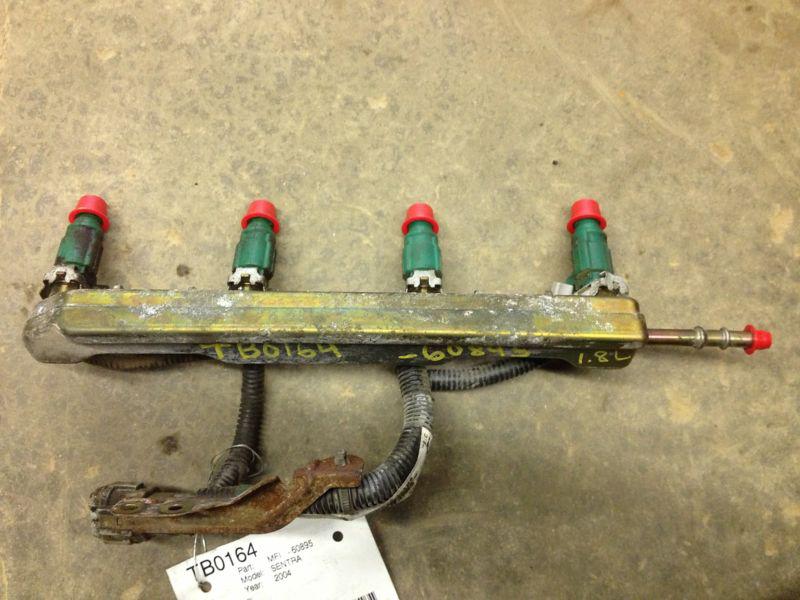 2004 nissan sentra fuel rail with fuel injectors 1.8