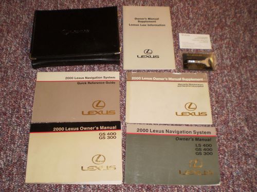 2000 lexus gs 400 300 car owners manual books nav guide case all models