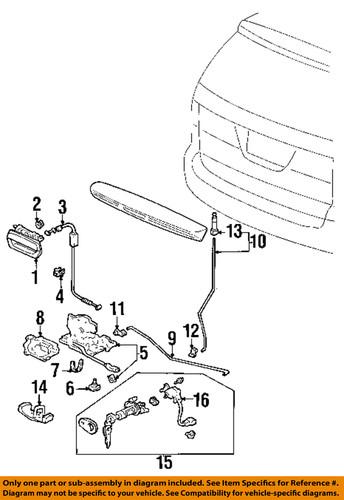 Honda oem 74813s05003 lift gate-striker