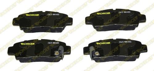 Monroe cx672 brake pad or shoe, rear-monroe ceramics brake pad