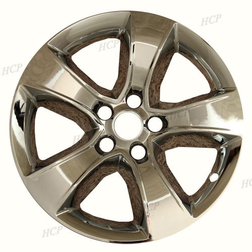 For 2011-14 dodge charger four 17&#034; 5 spoke chrome hubcaps rim covers wheelskins