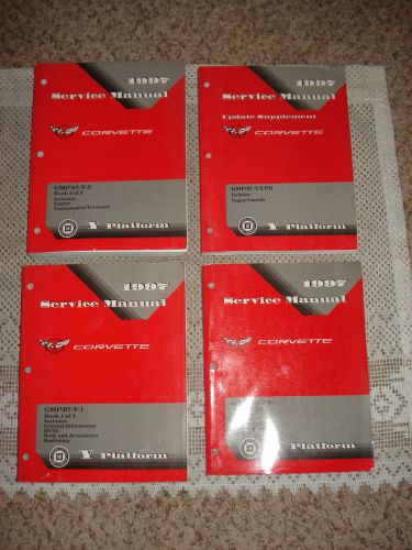 1997 chevy corvette service manual set shop books original repair manual