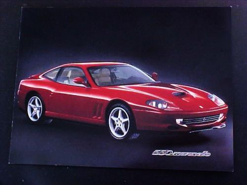 Ferrari 550 sales brochure maranello 550 pamphlet oem