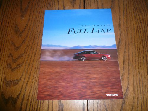 1998 volvo c70 s70 s90 v70 v90 full line sales brochure