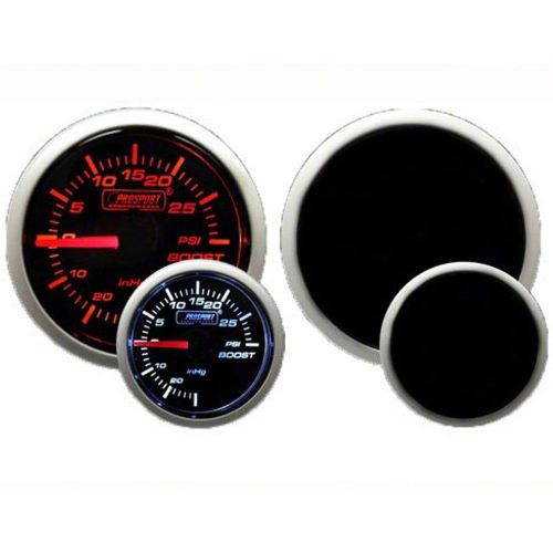 Prosport boost gauge electrical amber/white with peak &amp; warning 52mm 2 1/16&#034;