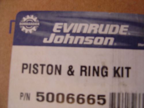 New oem evinrude johnson brp omc piston &amp; ring kit 5006665 bom39