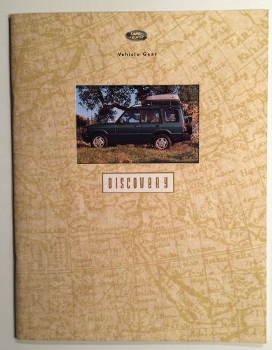 1995 land rover na brochure product guide discovery vehicle gear kit book