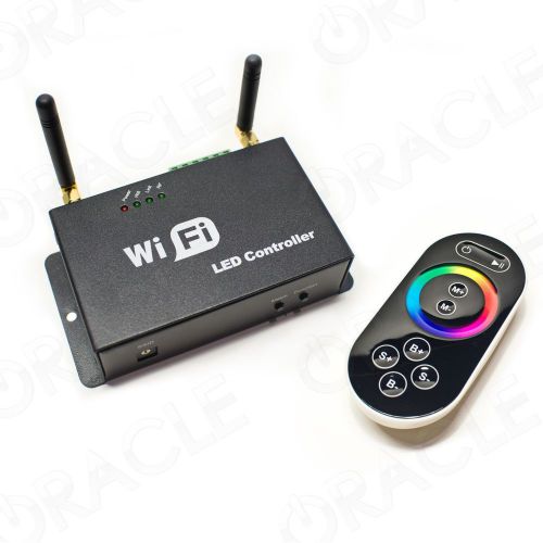 Oracle multifunction wifi rgb led controller + remote; works w/ iphone-ios app