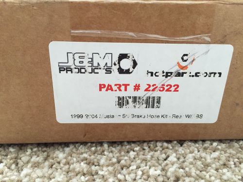 J&amp;m stainless steel teflon (2) brake lines - rear w/ abs (99-04 gt, v6, mach 1)