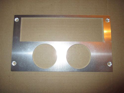 Ford mustang 87-93 radio double gauge panel for 2 1/16 inch gauges aluminum