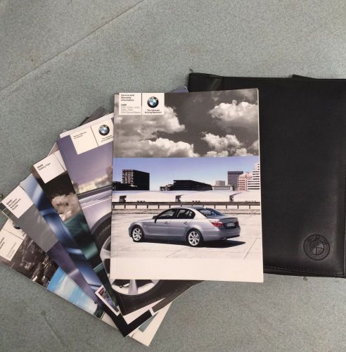 04 05 06 bmw e60 owners manual service and warranty directory safety books set