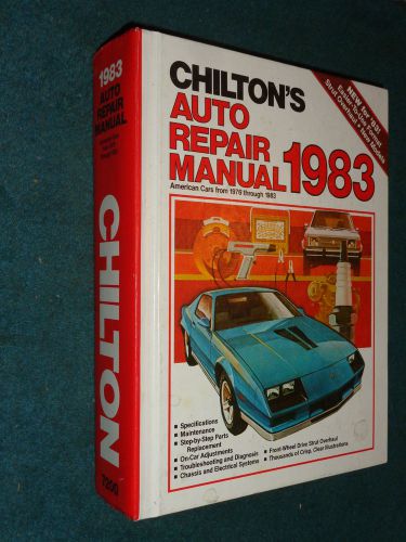 1976-1983 chevy ford camaro vette firebird mustang &amp; more chilton&#039;s shop manual