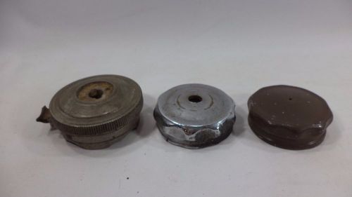 Ford model a t lot of 3 radiator caps motometer cap hood ornament original boyce