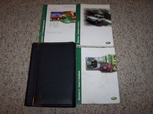 2002 land rover discovery ii owner manual user guide sd se 4.0l v8