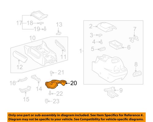 Toyota oem 03-06 tundra center console-cup holder 588040c030