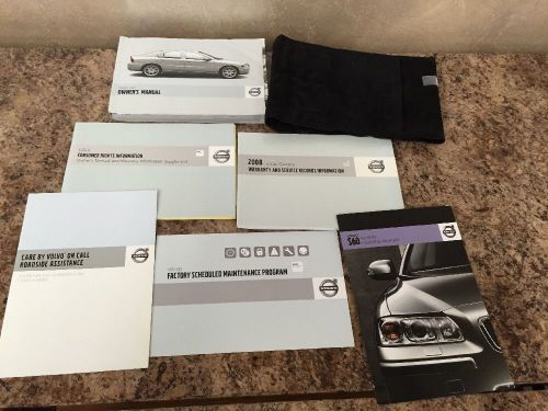 S60 s 60 sedan 08 2008 volvo owners owner&#039;s manual set all models oem