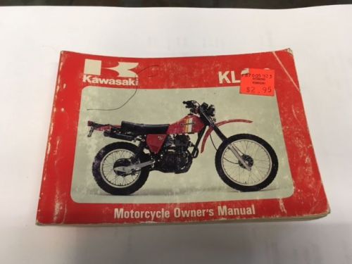 1981 kl250 owner&#039;s manual kawasaki part #99920-1116-01