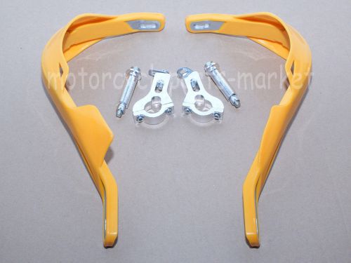 Yellow handguard raptor yamaha 7/8&#034; mounting hand guard yfz450 yz wr 250f yz250