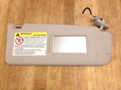 1998-2004 audi a6 oem rh (passenger) lighted mirror sunvisor visor (grey gray)