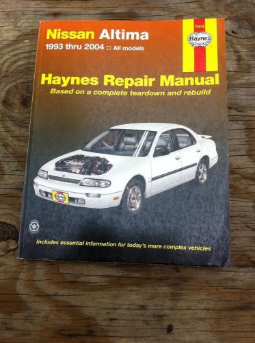 Nissan altima 1993-2004 haynes repair manual