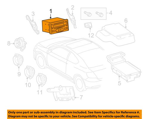 Scion toyota oem 2011 tc-radio pt61121110rc