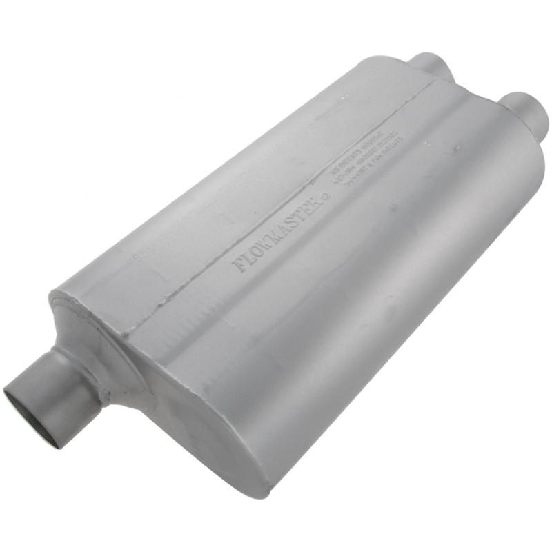 Flowmaster super 50 muffler - 2.50 offset in / 2.50 dual out - mild sound 525561