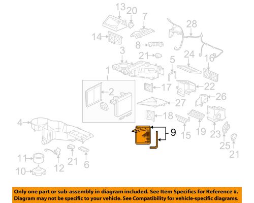 Gm oem-hvac heater core 89018297