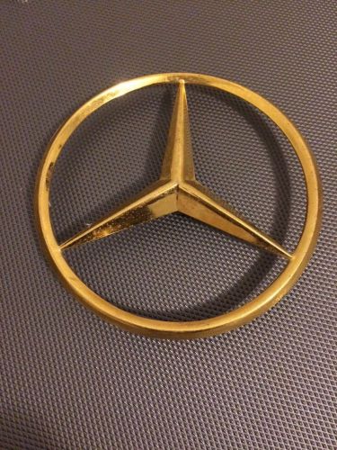 Vintage mercedes trunk lid star emblem - gold plated w108 w111 220 250 280