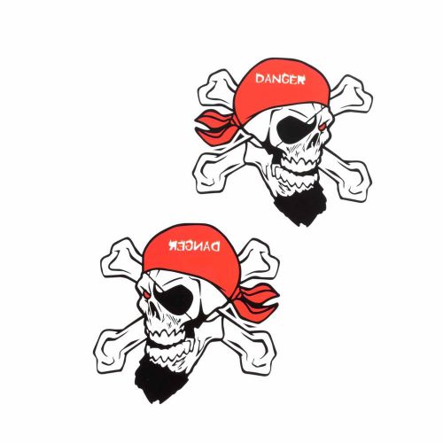 New style pirate skull bone crossbones sticker decal for motorcycle motorbike