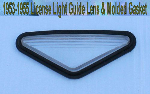 Corvette 1953 1954 1955 license light triangle +molded rubber gasket