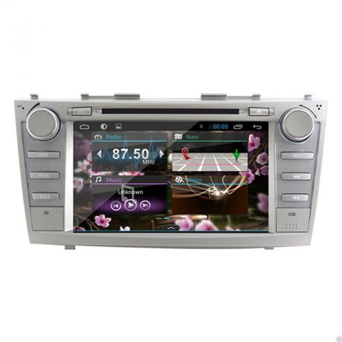 2din 8&#039;&#039;lcd android 4.4 quad core car dvd gps player navi radio for toyota camry