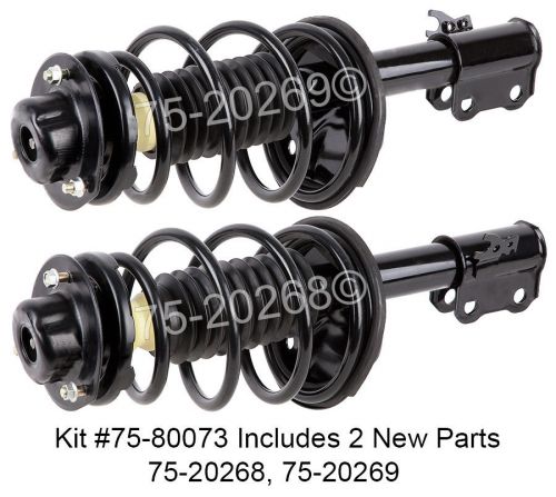 Pair new complete front right &amp; left strut shock coil spring assembly