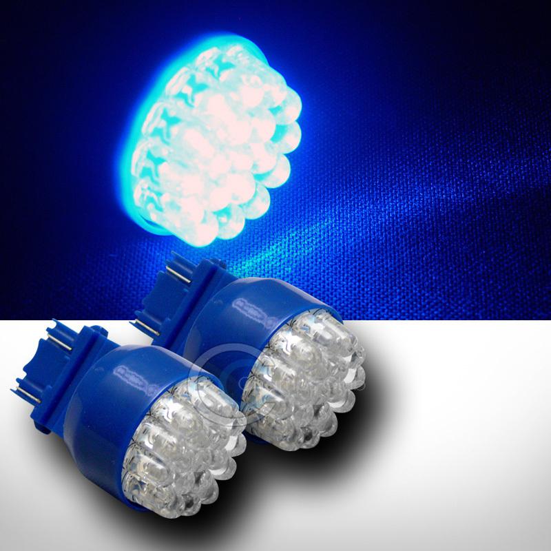 2pc 3157 super blue 19 led front turn signal lamp light bulb dc 12v pair aa13