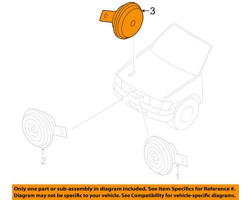 Lexus toyota oem 01-06 ls430 anti-theft-horn 8651050140