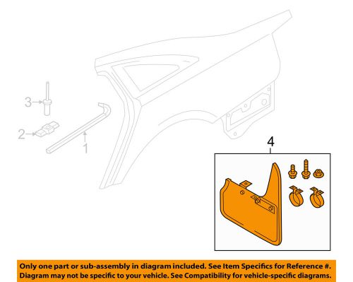 Audi oem 12-13 a6 quattro exterior-mud guard 4g0075101