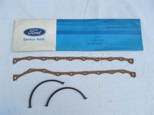 Nos 1970 1971 1972 ford 351 400 v8 oil pan gasket set service parts d0az-6781-d