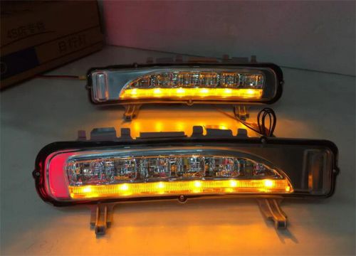 For ford edge 2011-2014 led fog lamp drl daylight with yellow turning light-new