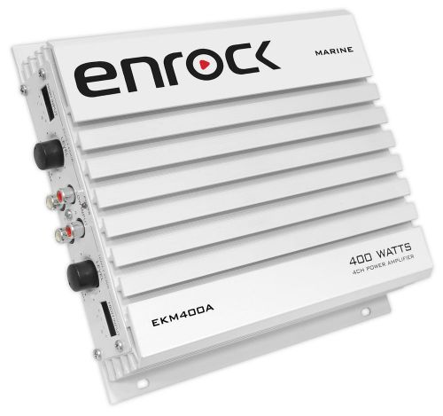 New enrock ekm400a 4 channel 400 watt waterproof mp3 marine car power amplifier