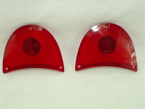 1957 chevrolet &#034;guide&#034; tail light lens pair show quality!