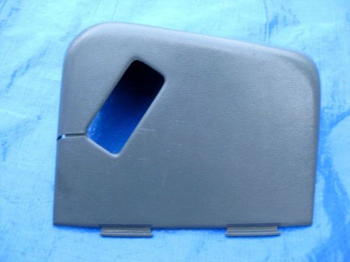 1989-1992 camaro firebird left rear shoulder seat belt guide trim cover gray