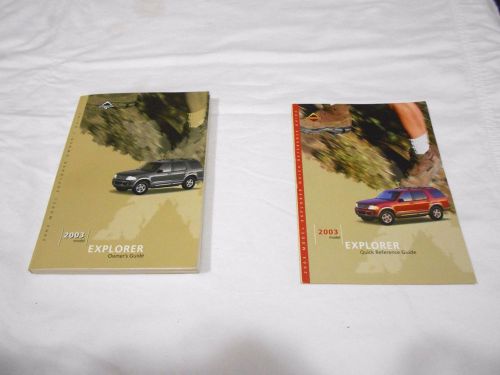 2003 ford explorer owner&#039;s manual &amp; quick reference guide  great condition,,