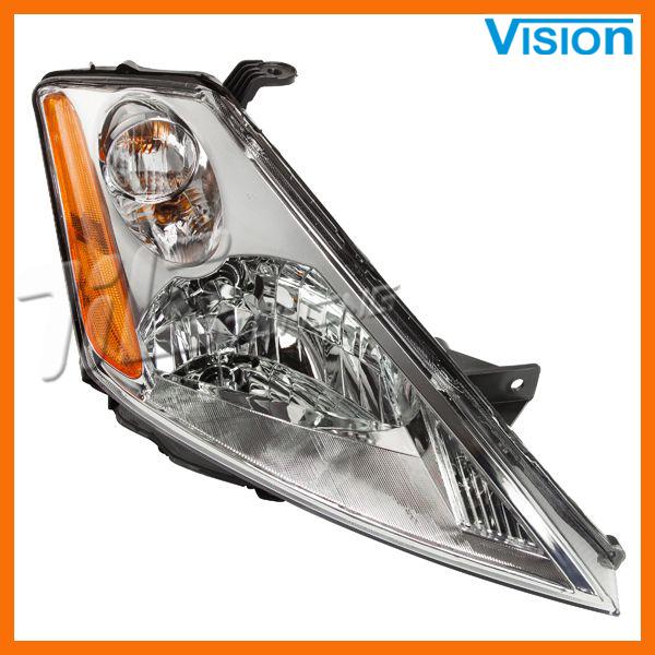 03-07 murano base halogen headlamp new head light clear len housing chrome right